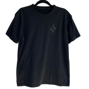 Neptune Tattoo 2023 Black Graphic T-Shirt Mens Small Planet Leaves Shop Tee